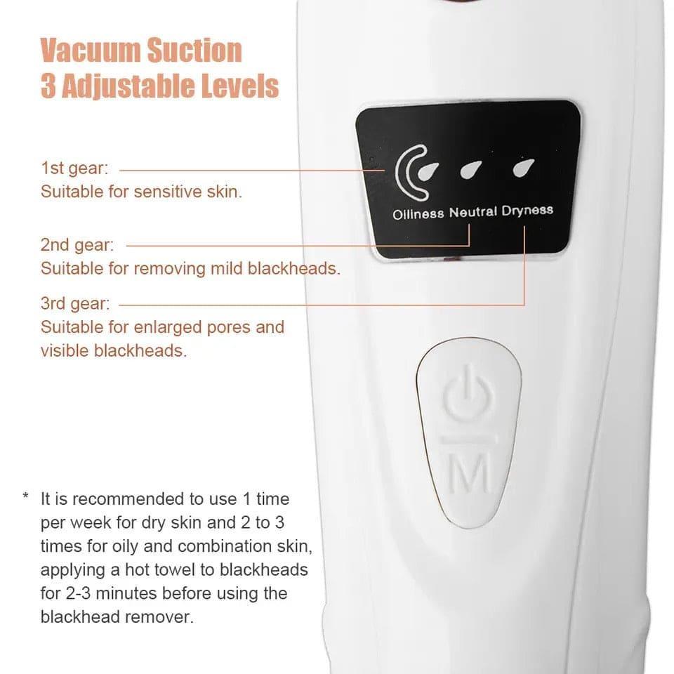 Rechargeable Blackhead Remover Vacuum  Deep Pore Cleaner for Clear Skin