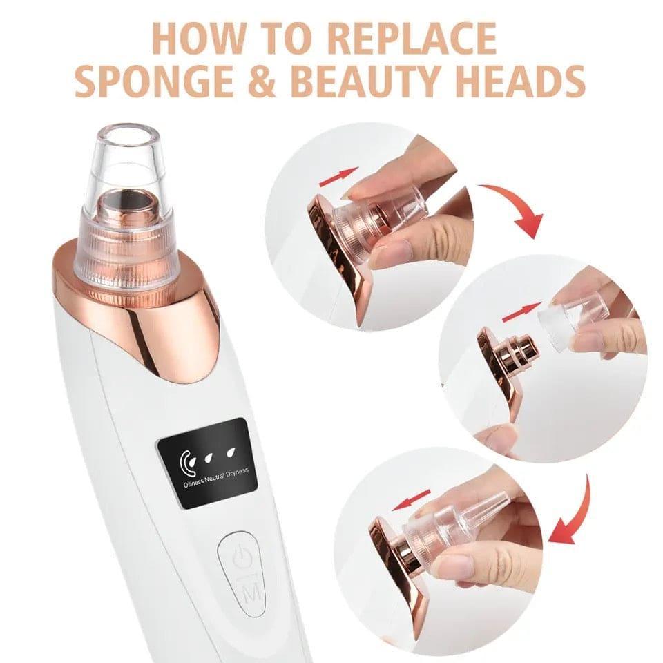 Rechargeable Blackhead Remover Vacuum  Deep Pore Cleaner for Clear Skin